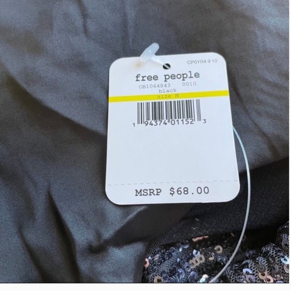 FREE PEOPLE camisole with sequins -NWT - Picture 3 of 4